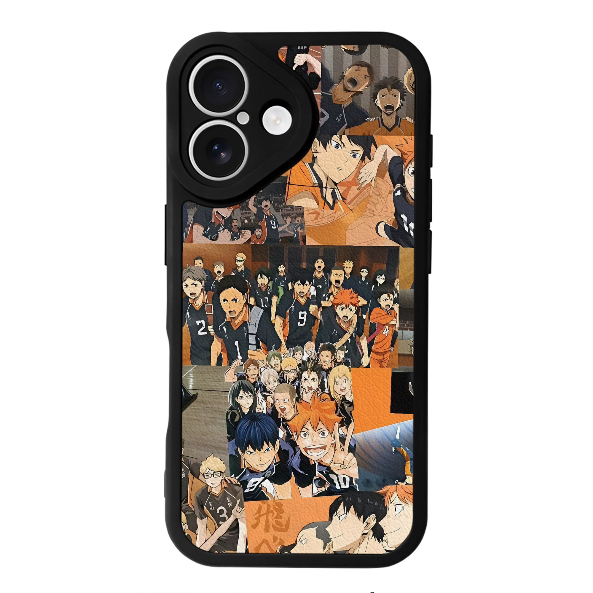 （画像用） ハイキュー!! Haikyu!! 【iPhone 16シリーズ対応】シリコンスマホケース（レザー調） 材質：シリコン